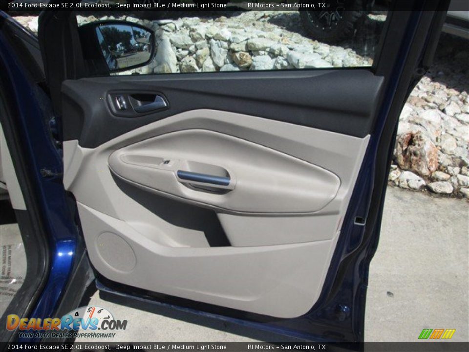 2014 Ford Escape SE 2.0L EcoBoost Deep Impact Blue / Medium Light Stone Photo #18