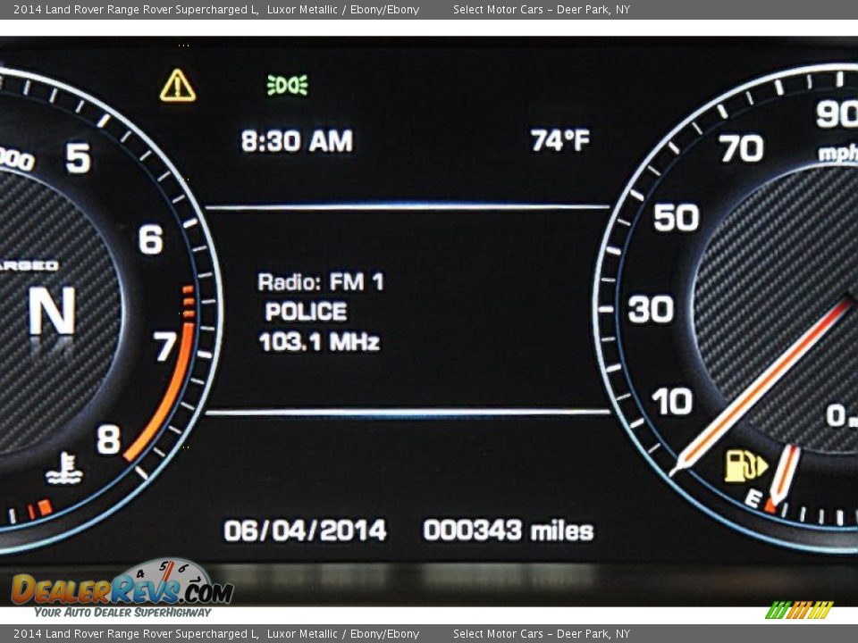 2014 Land Rover Range Rover Supercharged L Luxor Metallic / Ebony/Ebony Photo #16