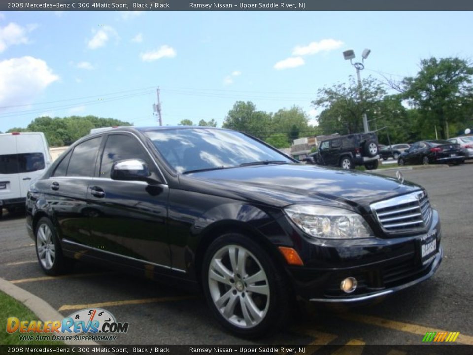 2008 Mercedes-Benz C 300 4Matic Sport Black / Black Photo #3
