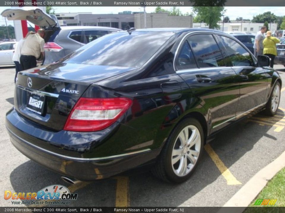 2008 Mercedes-Benz C 300 4Matic Sport Black / Black Photo #5