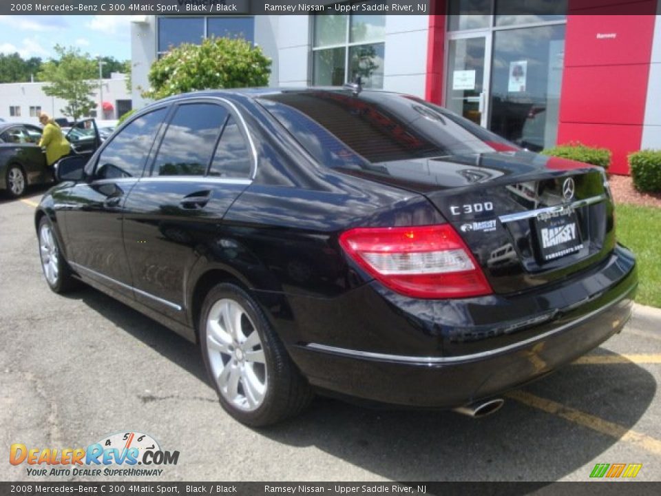 2008 Mercedes-Benz C 300 4Matic Sport Black / Black Photo #7
