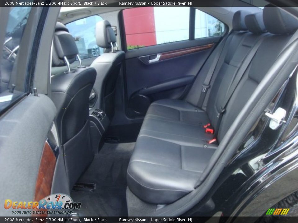 2008 Mercedes-Benz C 300 4Matic Sport Black / Black Photo #15