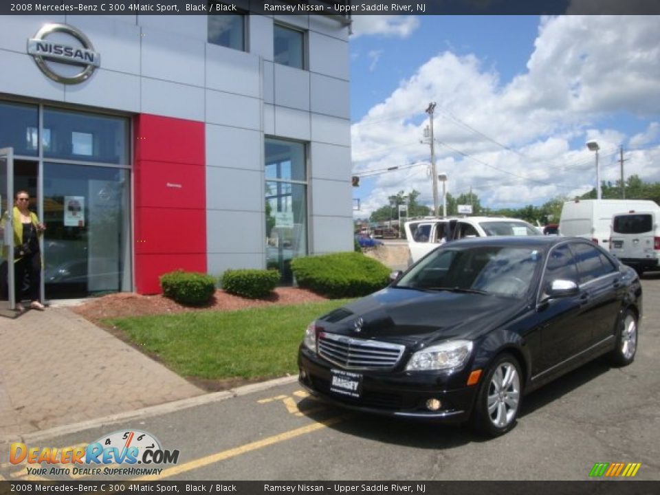 2008 Mercedes-Benz C 300 4Matic Sport Black / Black Photo #25