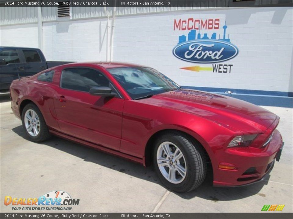 2014 Ford Mustang V6 Coupe Ruby Red / Charcoal Black Photo #1
