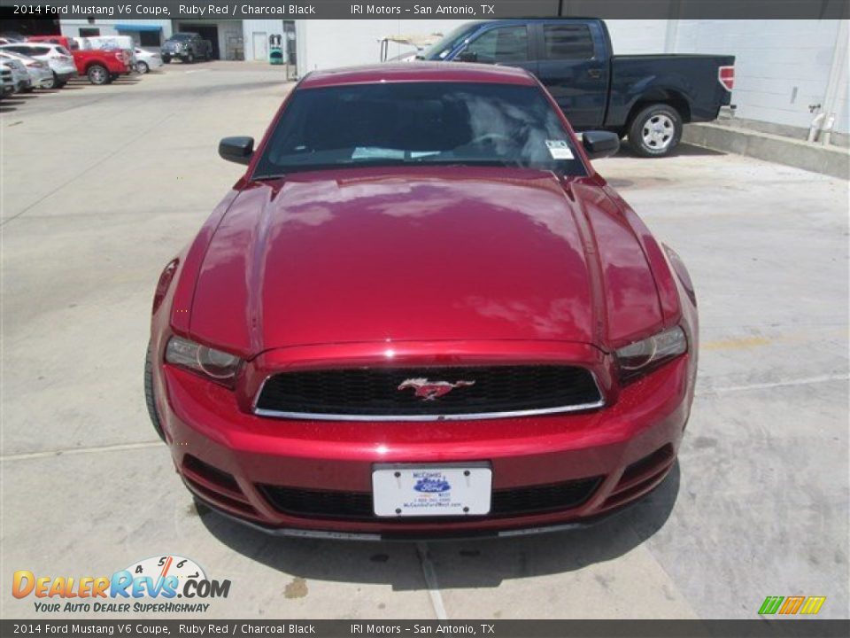 2014 Ford Mustang V6 Coupe Ruby Red / Charcoal Black Photo #3