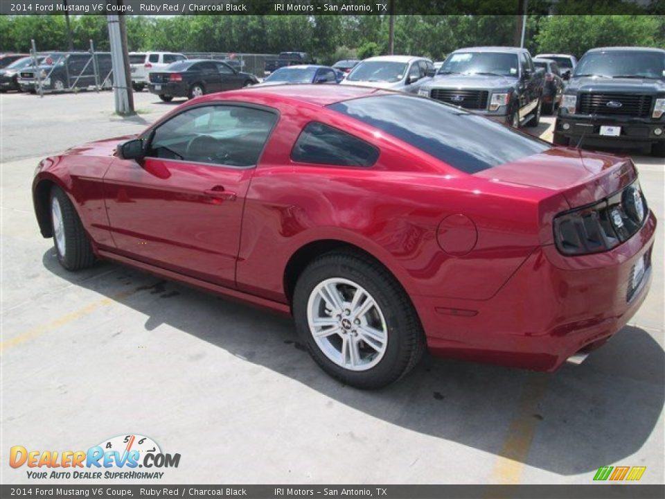 2014 Ford Mustang V6 Coupe Ruby Red / Charcoal Black Photo #6
