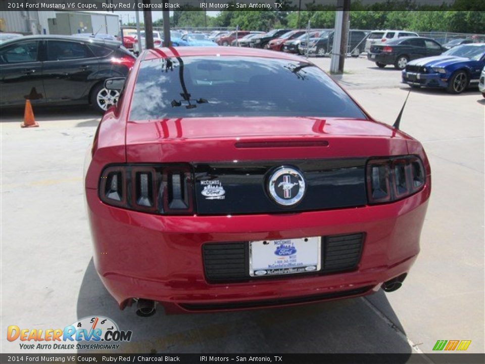 2014 Ford Mustang V6 Coupe Ruby Red / Charcoal Black Photo #7