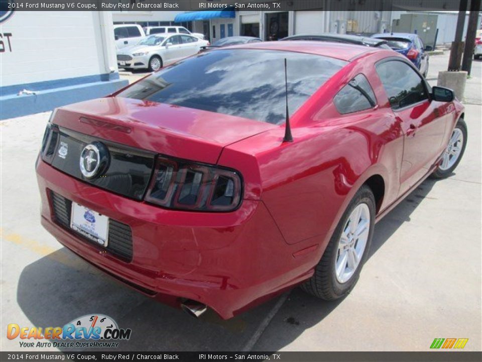 2014 Ford Mustang V6 Coupe Ruby Red / Charcoal Black Photo #8