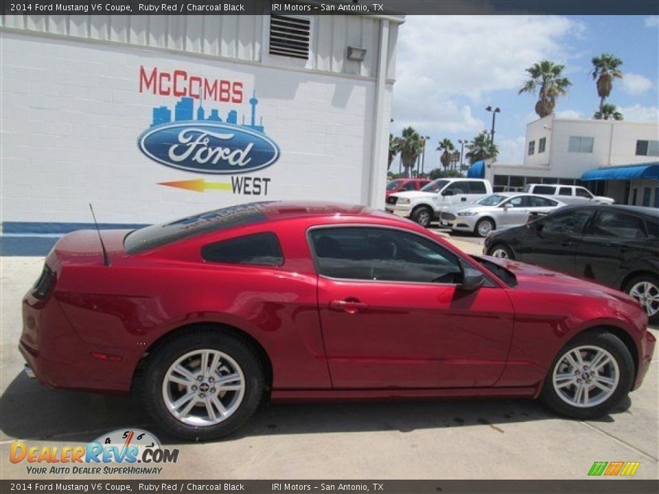 2014 Ford Mustang V6 Coupe Ruby Red / Charcoal Black Photo #9