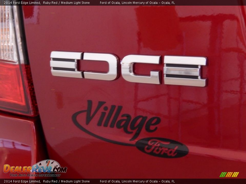 2014 Ford Edge Limited Ruby Red / Medium Light Stone Photo #4