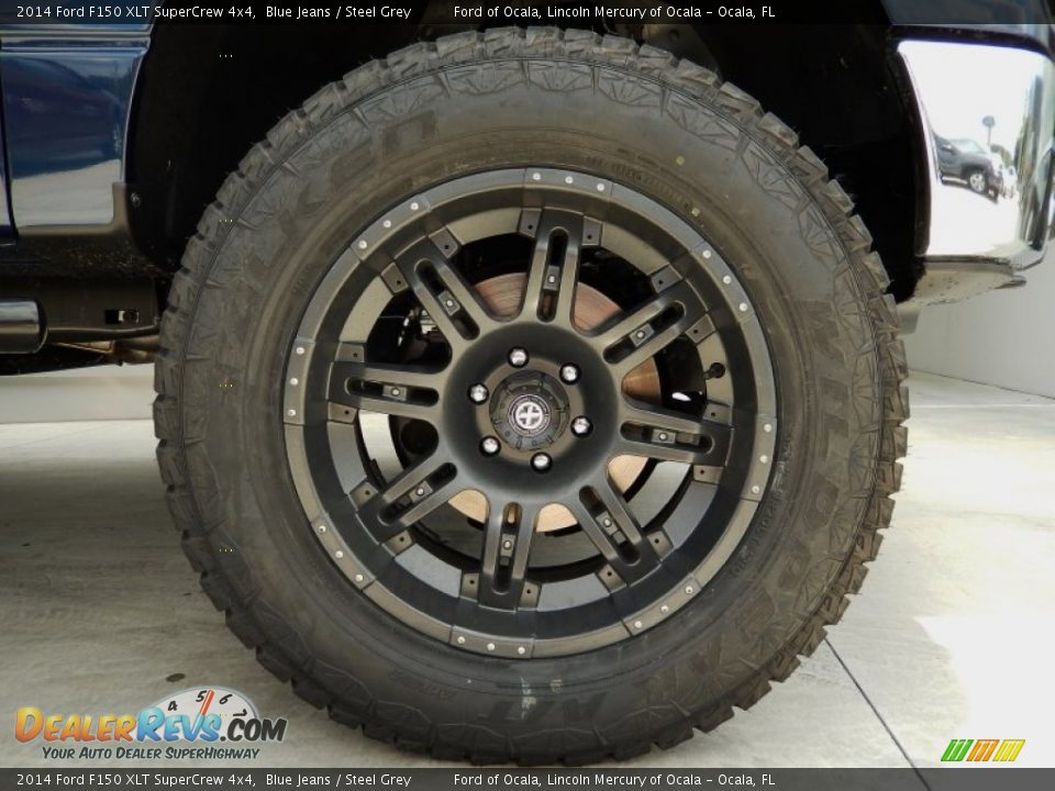 2014 Ford F150 XLT SuperCrew 4x4 Blue Jeans / Steel Grey Photo #5