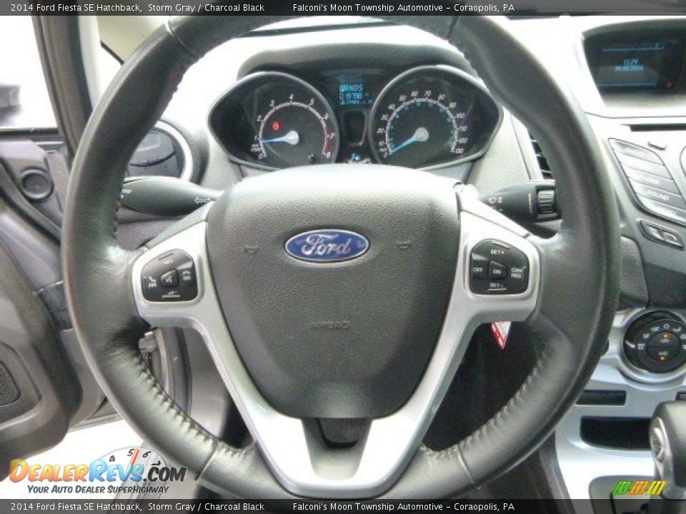 2014 Ford Fiesta SE Hatchback Storm Gray / Charcoal Black Photo #22