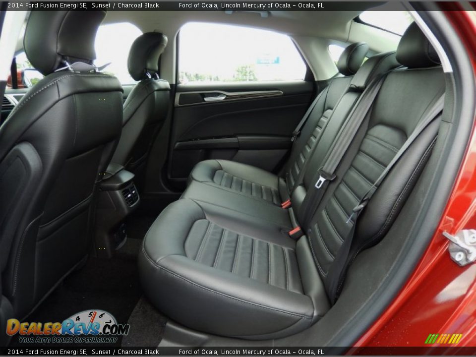 Rear Seat of 2014 Ford Fusion Energi SE Photo #7