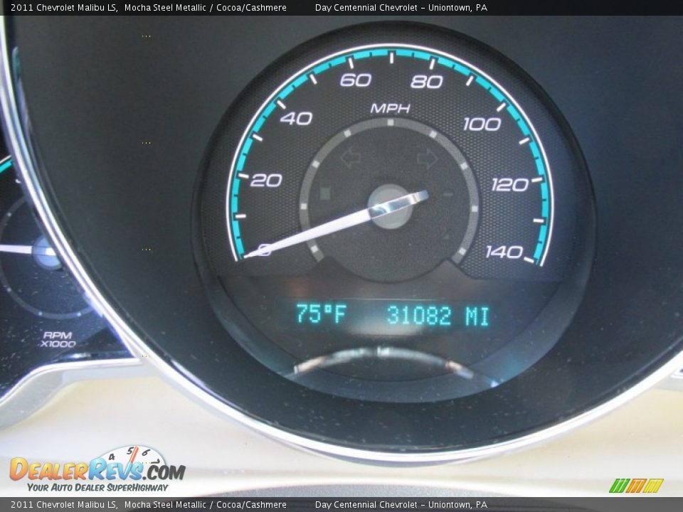 2011 Chevrolet Malibu LS Mocha Steel Metallic / Cocoa/Cashmere Photo #20
