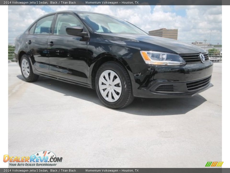 2014 Volkswagen Jetta S Sedan Black / Titan Black Photo #1