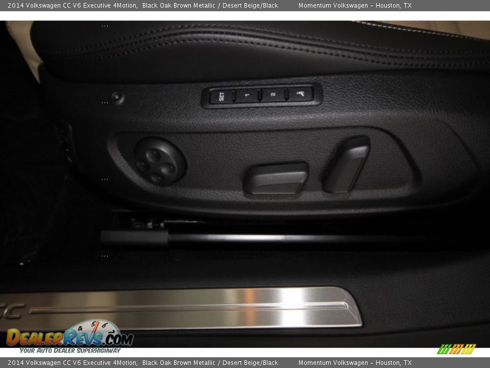 2014 Volkswagen CC V6 Executive 4Motion Black Oak Brown Metallic / Desert Beige/Black Photo #15