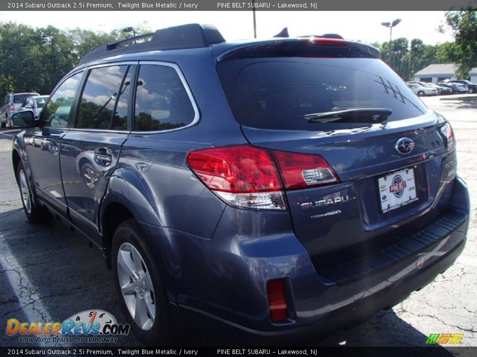 2014 Subaru Outback 2.5i Premium Twilight Blue Metallic / Ivory Photo #2
