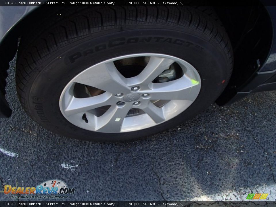 2014 Subaru Outback 2.5i Premium Twilight Blue Metallic / Ivory Photo #11