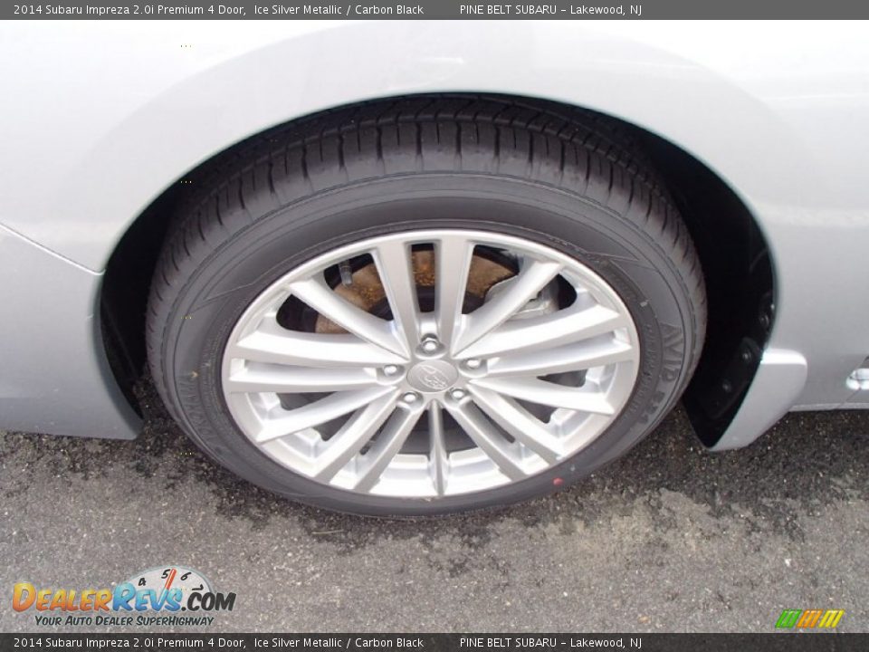 2014 Subaru Impreza 2.0i Premium 4 Door Ice Silver Metallic / Carbon Black Photo #11