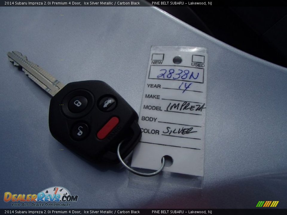 2014 Subaru Impreza 2.0i Premium 4 Door Ice Silver Metallic / Carbon Black Photo #12