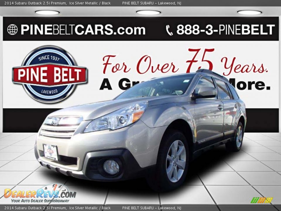 2014 Subaru Outback 2.5i Premium Ice Silver Metallic / Black Photo #1