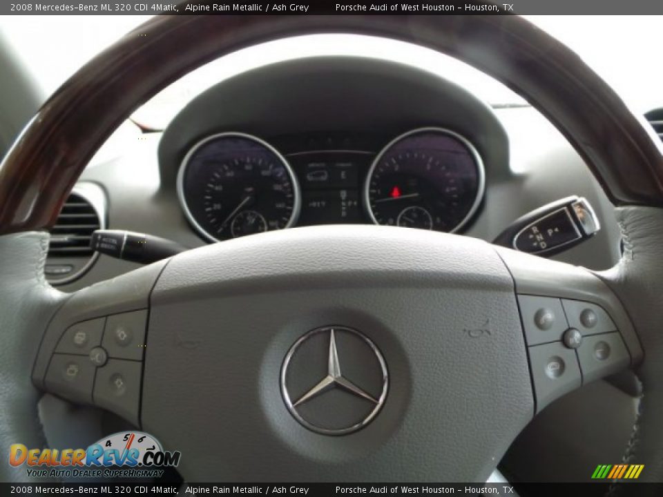 2008 Mercedes-Benz ML 320 CDI 4Matic Alpine Rain Metallic / Ash Grey Photo #28