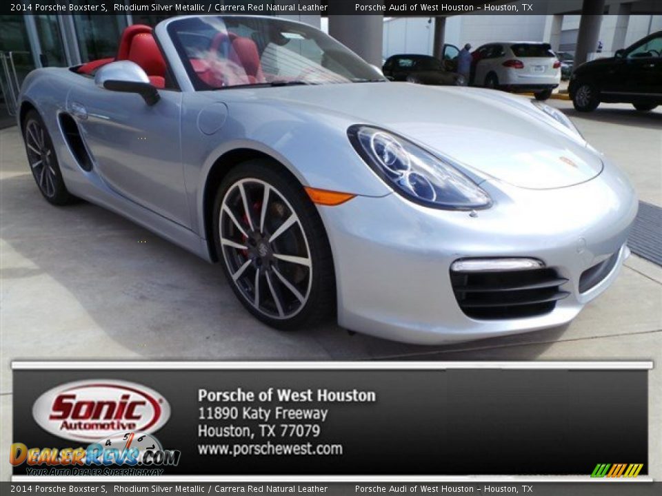 2014 Porsche Boxster S Rhodium Silver Metallic / Carrera Red Natural Leather Photo #1