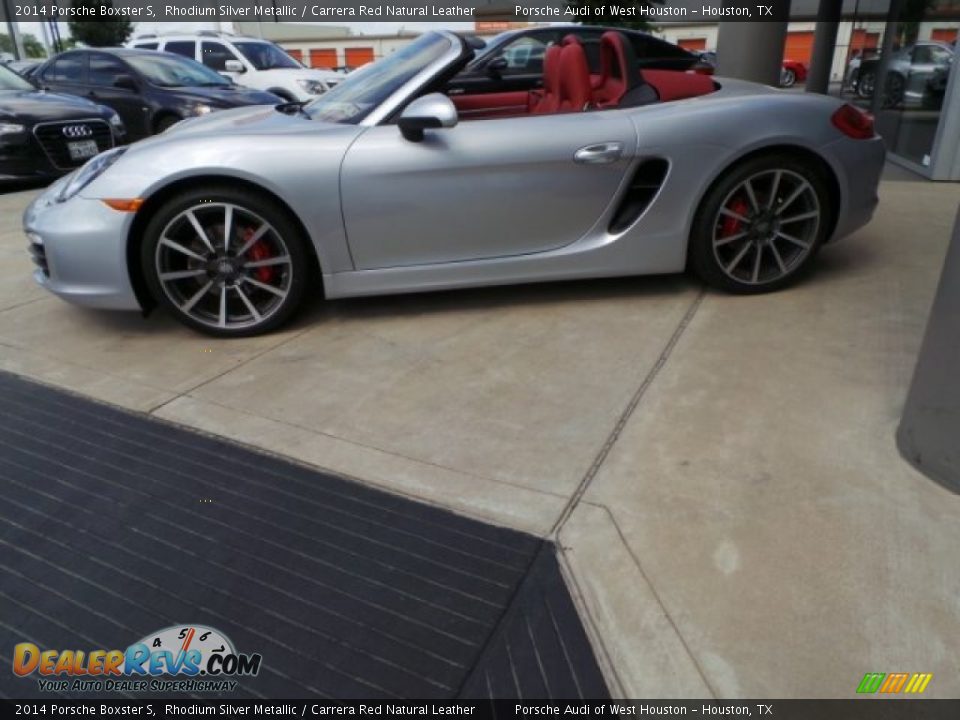 2014 Porsche Boxster S Rhodium Silver Metallic / Carrera Red Natural Leather Photo #4
