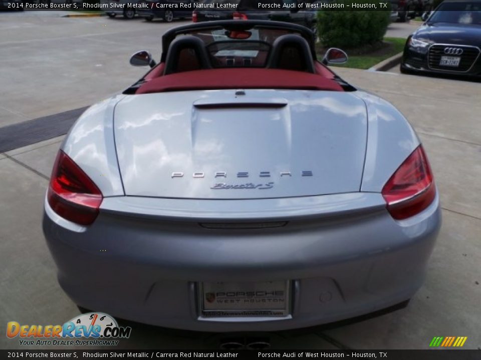 2014 Porsche Boxster S Rhodium Silver Metallic / Carrera Red Natural Leather Photo #6