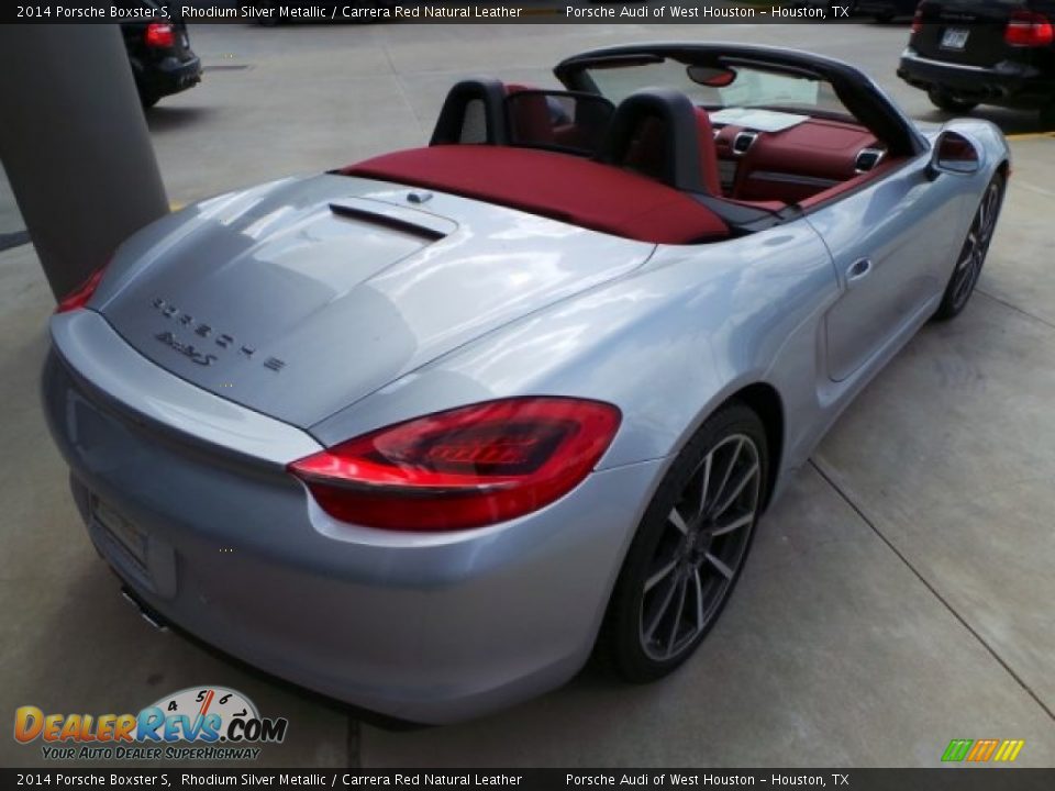 2014 Porsche Boxster S Rhodium Silver Metallic / Carrera Red Natural Leather Photo #7