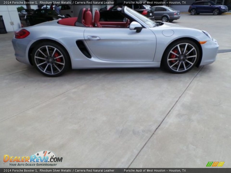 2014 Porsche Boxster S Rhodium Silver Metallic / Carrera Red Natural Leather Photo #8