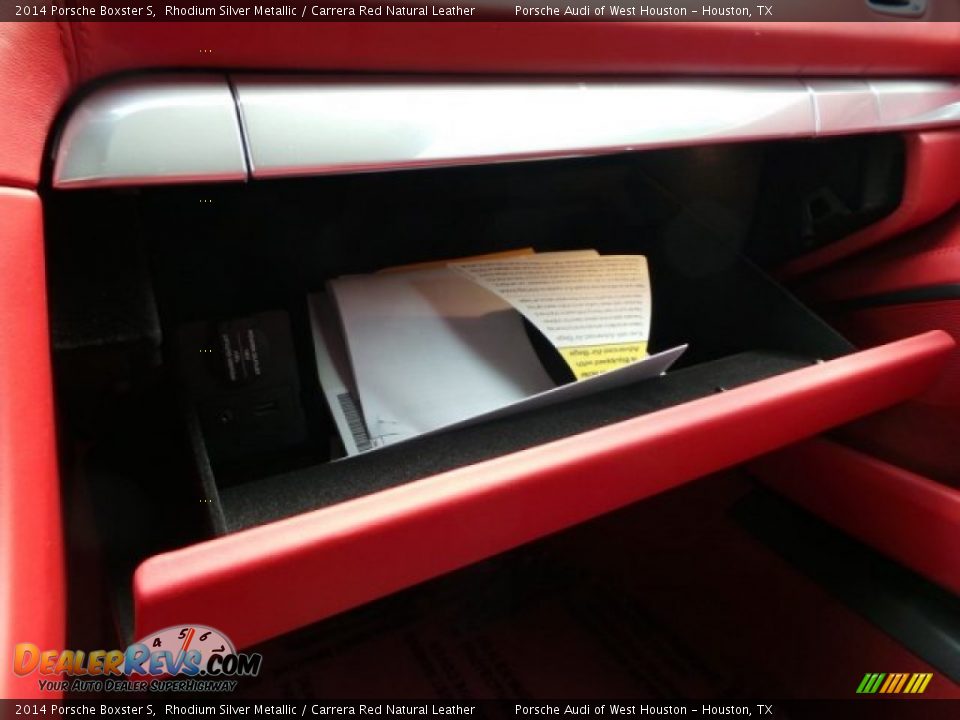 2014 Porsche Boxster S Rhodium Silver Metallic / Carrera Red Natural Leather Photo #17