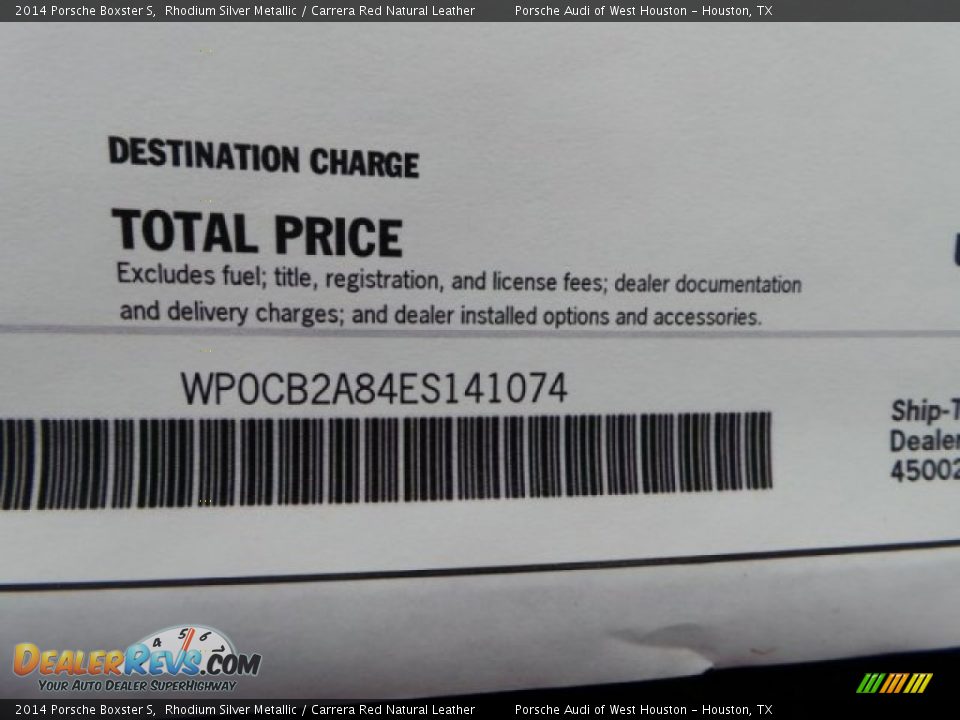 2014 Porsche Boxster S Rhodium Silver Metallic / Carrera Red Natural Leather Photo #29