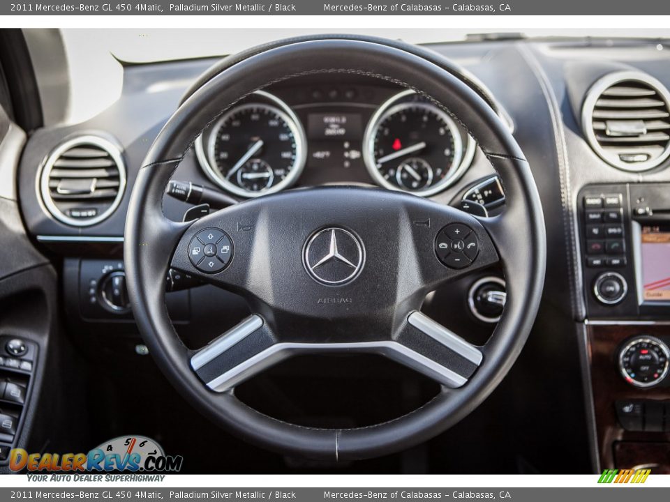 2011 Mercedes-Benz GL 450 4Matic Palladium Silver Metallic / Black Photo #17