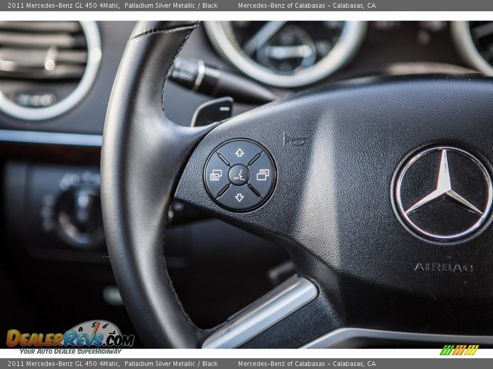 2011 Mercedes-Benz GL 450 4Matic Palladium Silver Metallic / Black Photo #19