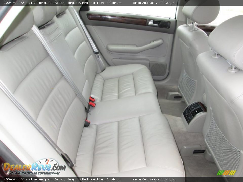 2004 Audi A6 2.7T S-Line quattro Sedan Burgundy Red Pearl Effect / Platinum Photo #18