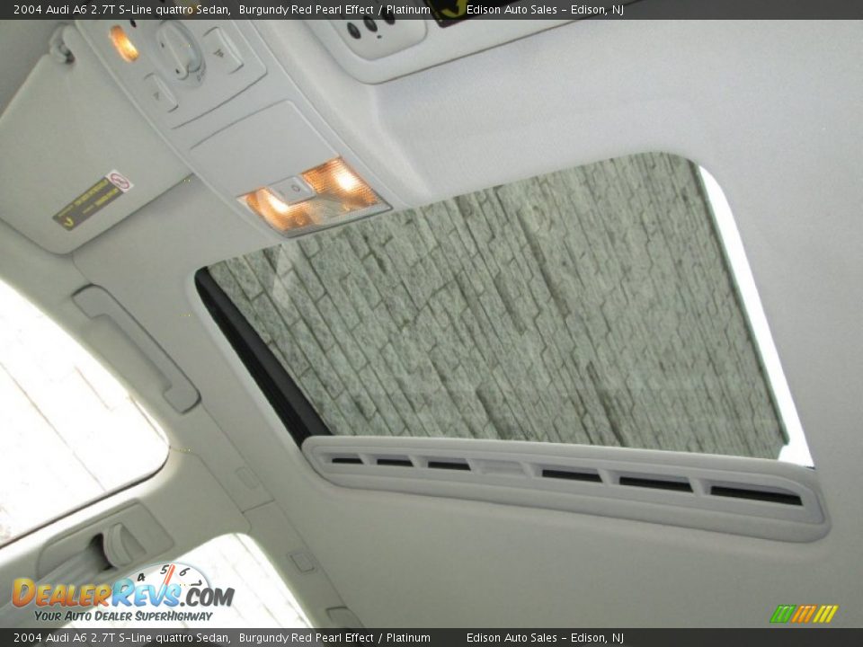 2004 Audi A6 2.7T S-Line quattro Sedan Burgundy Red Pearl Effect / Platinum Photo #19