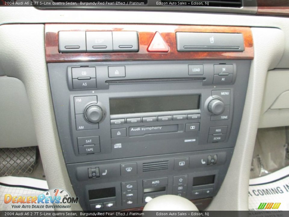 2004 Audi A6 2.7T S-Line quattro Sedan Burgundy Red Pearl Effect / Platinum Photo #20