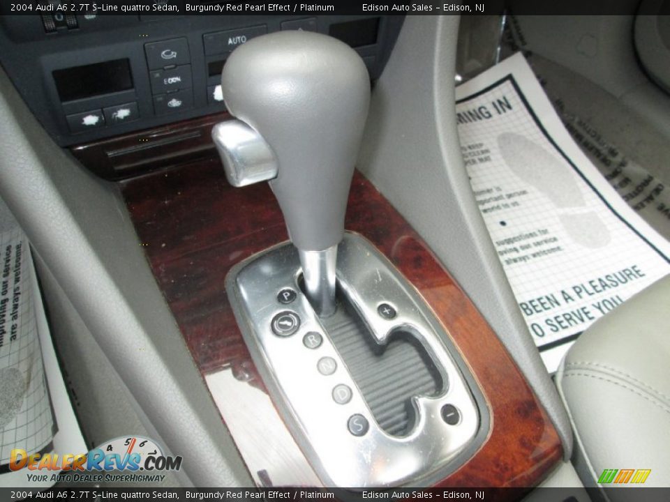 2004 Audi A6 2.7T S-Line quattro Sedan Burgundy Red Pearl Effect / Platinum Photo #21