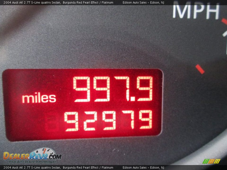 2004 Audi A6 2.7T S-Line quattro Sedan Burgundy Red Pearl Effect / Platinum Photo #23