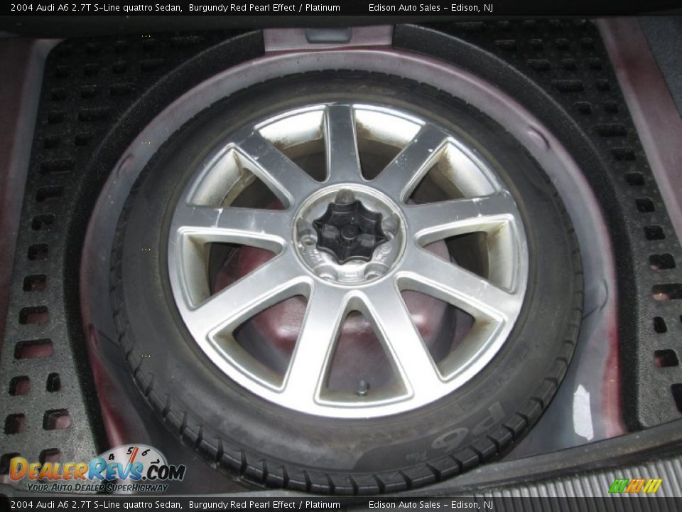 2004 Audi A6 2.7T S-Line quattro Sedan Burgundy Red Pearl Effect / Platinum Photo #26