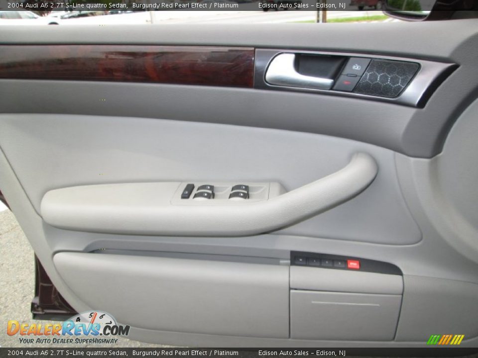 2004 Audi A6 2.7T S-Line quattro Sedan Burgundy Red Pearl Effect / Platinum Photo #27