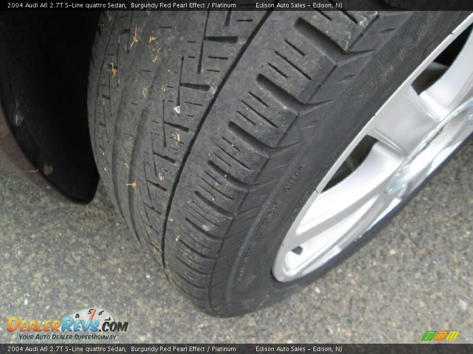 2004 Audi A6 2.7T S-Line quattro Sedan Burgundy Red Pearl Effect / Platinum Photo #32