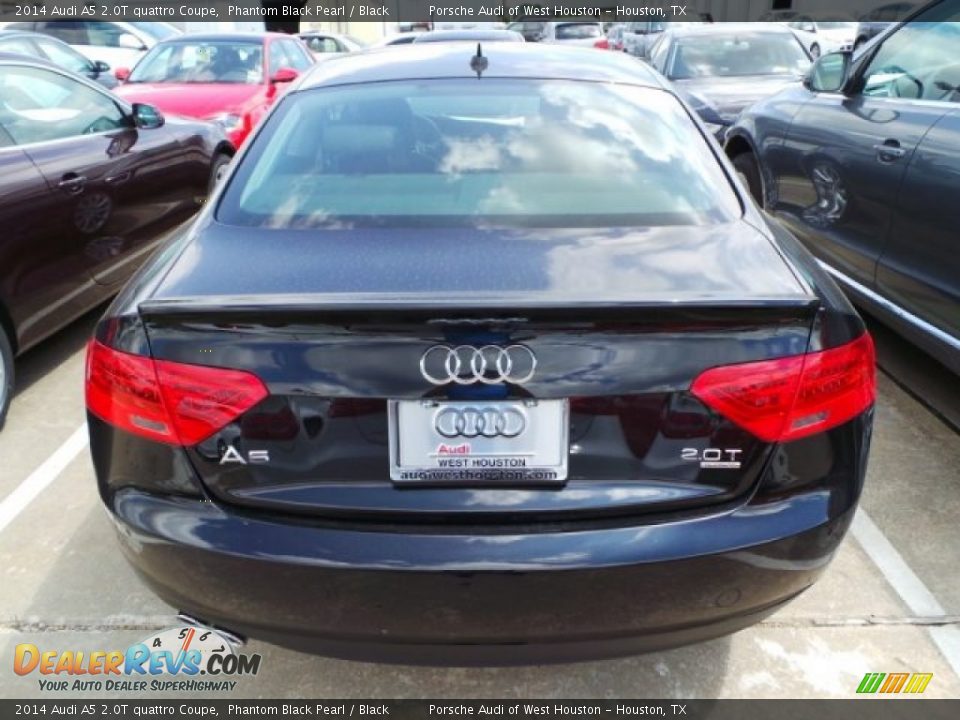 2014 Audi A5 2.0T quattro Coupe Phantom Black Pearl / Black Photo #4