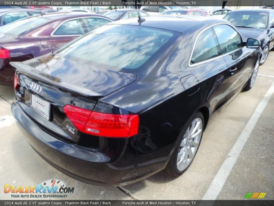 2014 Audi A5 2.0T quattro Coupe Phantom Black Pearl / Black Photo #5