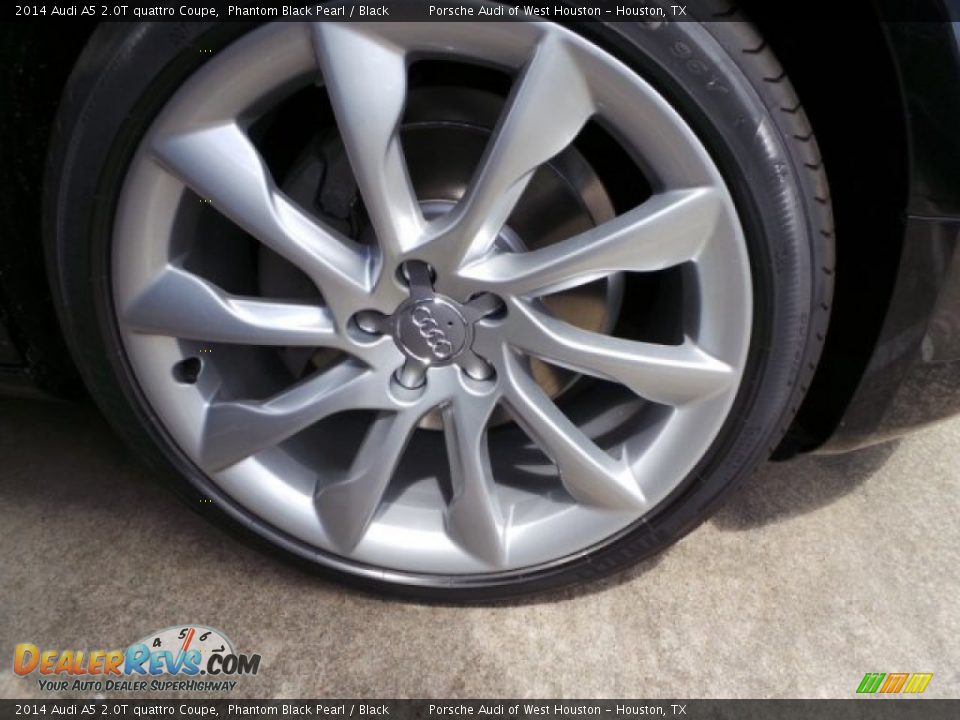 2014 Audi A5 2.0T quattro Coupe Phantom Black Pearl / Black Photo #6
