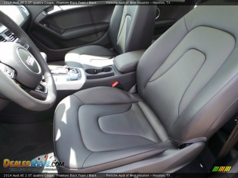 2014 Audi A5 2.0T quattro Coupe Phantom Black Pearl / Black Photo #10