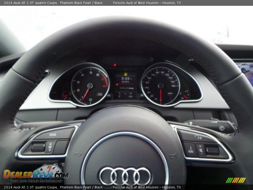 2014 Audi A5 2.0T quattro Coupe Phantom Black Pearl / Black Photo #21