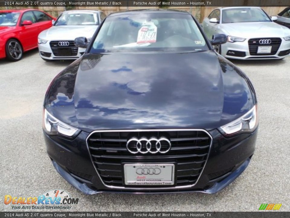 2014 Audi A5 2.0T quattro Coupe Moonlight Blue Metallic / Black Photo #2