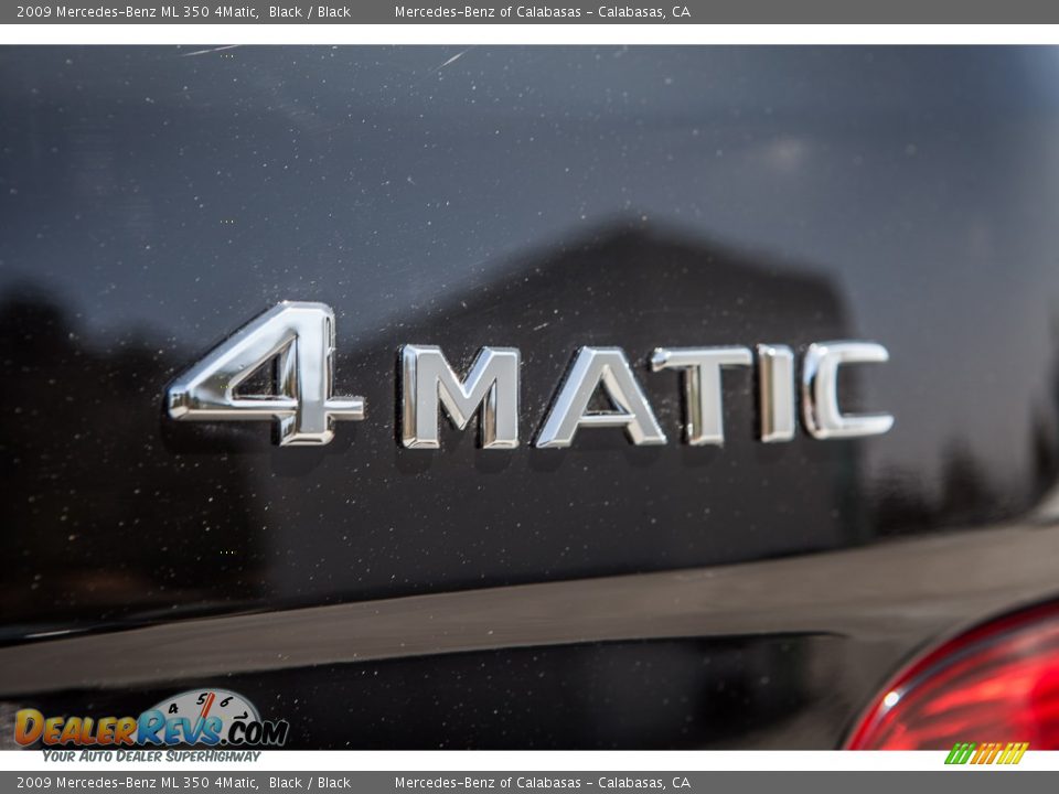 2009 Mercedes-Benz ML 350 4Matic Black / Black Photo #7